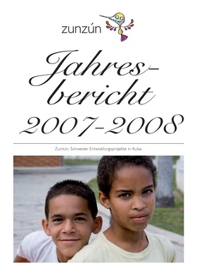 Zunzún Jahresbericht 2007-2008 Cover