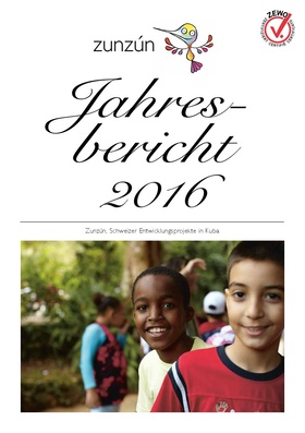 Zunzún Jahresbericht 2016 Cover