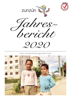 Zunzún Jahresbericht 2020 Cover